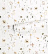 MADEMOISELLE - Papier peint enfant - Motif fleurs de mai